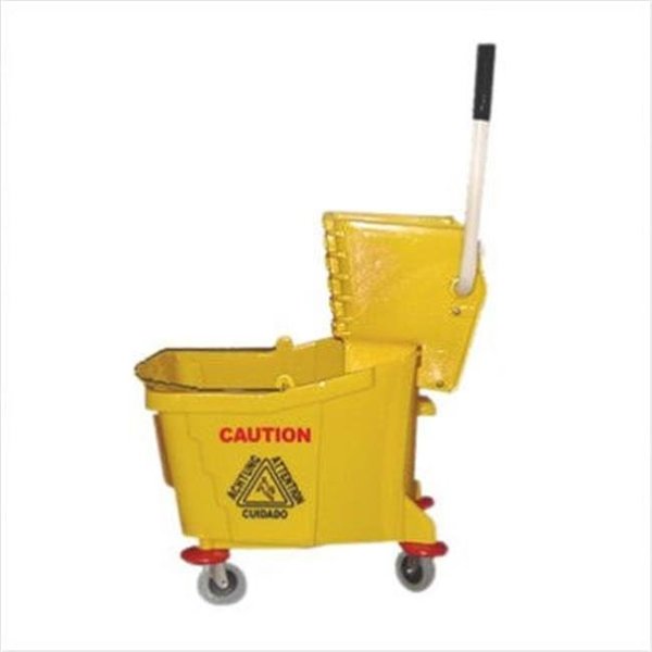 Magnolia Brush Manufacturers Inc Magnolia Brush 455-6035-3 26-35Qt. Plastic Mop Bucket W-Wringer 455-6035-3